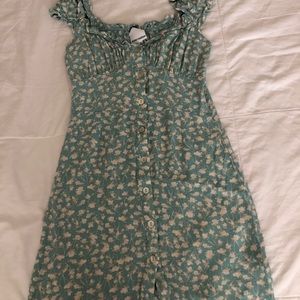Green Floral Dress